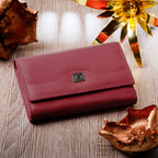 RFID Blocking Leather Trifold Wallet