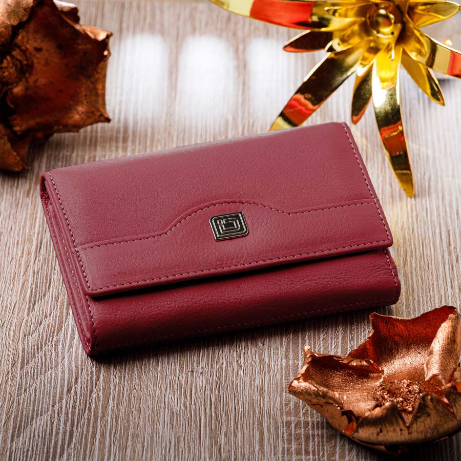 RFID Blocking Leather Trifold Wallet