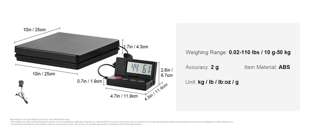 Digital Luggage Scale w/Timer